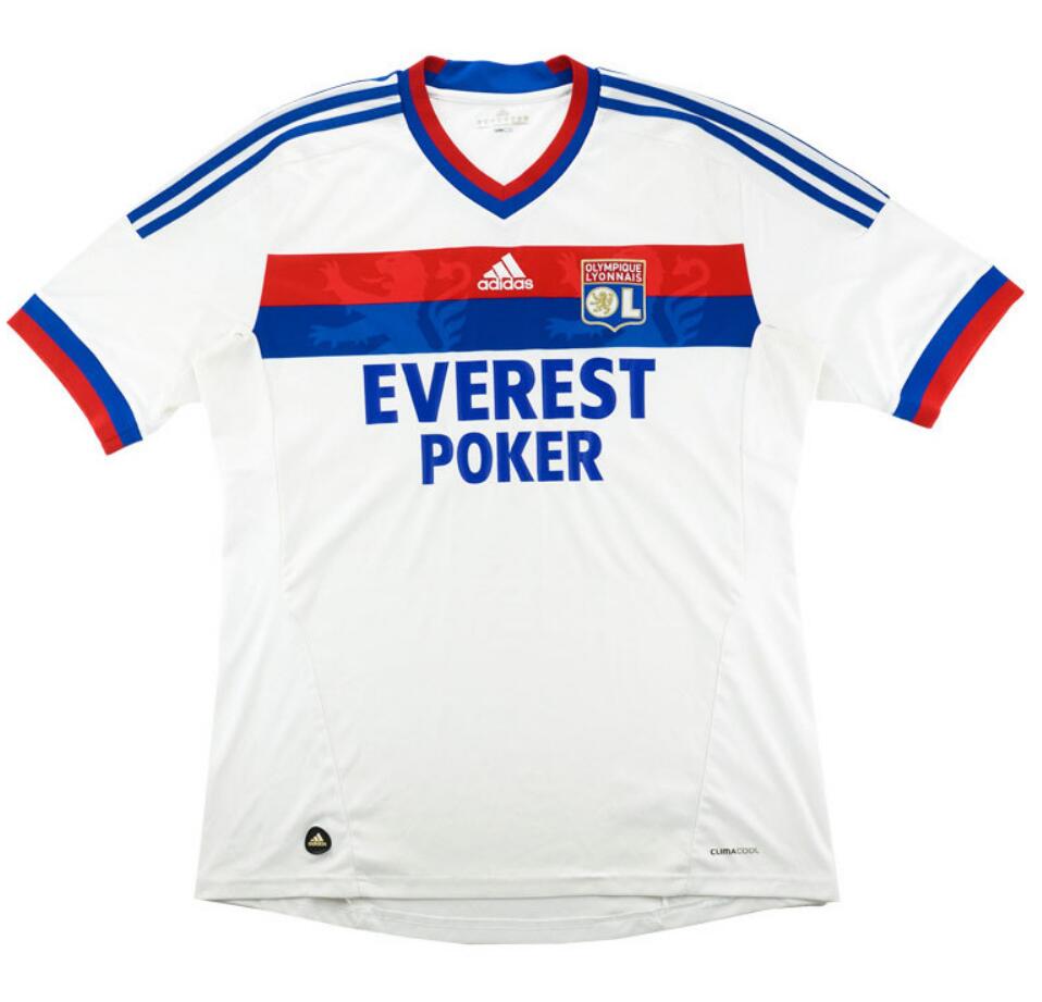 2011-12 Olympique Lyonnais Retro Home Kit Soccer Jersey